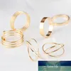 6 Teile/satz Korea Persönlichkeit Retro Legierung Zehenring Gold Farbe Joint Ring Fuß Ornamente Bijoux Bagues Femme Anillo Paar Schmuck