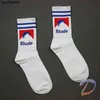 Hommes Femmes Rhude Chaussettes Simple Lettre Haute Qualité Coton Européen Américain Rue Tendance Couple In-tubeo7fr