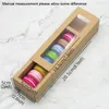 Macaroon Cookies Cake Boxes Wraps Transparant Window Muffins Box Container Pakket Wedding Favor Birthday Party Dessert Packaging Christmas Gift CG0466