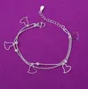 Biżuteria Anklets Sier Anklet Link łańcuch dla kobiet dziewczynki bransoletki bransoletki mody całości biżuterii upuszcza dostawa 2021 BO4PV