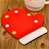 18cm Cartoon Chirstmas Drink Coaster Niet-geweven Koffiekopje Mok Dining Mat Isoliontea-Cup Kussen Home Decora Santa Clausule Xmas LLA10133