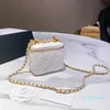 Cross Body Designer- Borse moda Little Gold Ball Mini Box Borse Pouch Borsa a tracolla cosmetica da donna elegante Chan