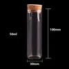 Storage Bottles & Jars 24pcs 50ml Size 30*100mm Test Tube With Cork Stopper Spice Container Vials DIY Craft