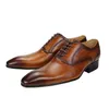 Chaussures Oxford faites à la main pour hommes, chaussures de mariage faites à la main, personnalisées, peuvent être personnalisées, noir ou marron, différentes couleurs, cuir véritable