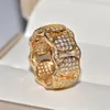 Clusterringe 18k Weiße Goldschmuck Ring Frauen Ursprung natürlicher Moissanit Edelstein Pave Setting Verlobungsschachtel Männer207i