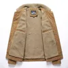 Winter Men's Warm Corduroy Jackor Fashion Man Thermal Cotton Coats Casual Outwear Fur Collar Mens Fleece Kläder 211110