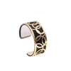 25mm Interchangeable Leather Cuff Bracelet Bangles with Gold Color Love Hoop Shaped Manchette Femme Bijoux Bracelet Wholesale Q0719