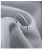 Anello scintillante in argento nuovo arrivato Stile semplice Anelli per dito indice compatti decorativi versatili Gioielli di moda da donna
