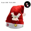 Berets Winter Plush Women And Men Hat Red For Christmas Tree Elk Snowman Children Fashion Happy Year Gifts Party Single Use