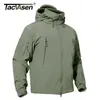 TACVASEN Winter Tactical Softshell Jacket Mens Fleece Coat Waterproof Windproof Military Coats Hunting Hiking Windbreaker 220301