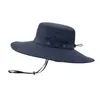 Chapéus de balde de poliéster chapéu largo chapéu de brim ao ar livre tampas dobrável tela de secagem rápida cowboys cap Ciclismo headwear sol proteção