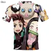 Cloocl Anime Demon Slayer Kimetsu No Yaiba Season 2 Mens T-shirt manica corta Abbigliamento uomo Unisex Harajuku T Shirt 3D Stampa Camicia