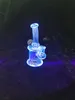 Materiał HFDglass Mini Szkło Bong Head Dyma Rury Oil Rig 10mm Szkło