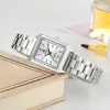 Montre Femme WWOOR роскошный бренд женские часы мода прямоугольник маленькие часы женщина кварцевые платья женские браслеты наручные часы 220212