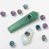 Roken Kleurrijke Regenboog Filter Scherm Draagbare Droge Kruid Tobacco Houder Metalen Kom Innovatief Ontwerp Voor Crystal Diamond Stone Pipes Hoge kwaliteit DHL GRATIS