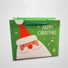 Sac de souvenirs de Noël Sac à main de motif de dessin animé du Père Noël Sac à main Cuboïde Emballage Cadeaux Emballage Cadeaux de Noël Fournitures de décoration BH4867 TYJ