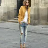 Frauen Mantel Plus Größe Zweireiher Mäntel Jacken Vintage Casual Gelb s Mode 210513