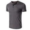 Mens summer t shirt cotton designer hip tops short sleeved button Blue Black top loose male and women clothes