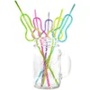 Hen Party Team Bride Straws Bachelorette Favors Straw For Decorations Supplies Disposable Dinnerware253C