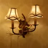 Стеновые лампы американская деревенская птичья лампа ретро -коридор