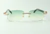 Прямые продажи солнцезащитных очков с бесконечными бриллиантами 3524026 с дизайнерскими дужками из смешанного рога буйвола, размер: 18-140 мм