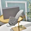 Sandaler Kvinnors Sommar Tjock Högklack Diamant Fairy Vind Dugg Toe Flip Flop Wear Fashion Ocean Style Beach Seaside Holiday Bohemian