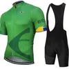 2021 Brasilien Cykling Jersey Pro Eam Bike Shorts Suit MTB Mäns Sommar Cykel Kläder Triathlon Skinsuit Maillot Ciclismo Hombre C0123