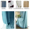 Modern blackout curtains for window DIY Design Style 15 colors Curtain for Living Room For Kitchen Bedroom Cortains Drapes 210913