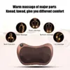 Siège coussins relaxation massage oreiller vibrateur électrique têtes d'épaule du dos de chauffage à pétrissage infrarouge thérapie shiatsu masseur de cou