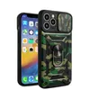 Push window camouflage car ring phone cases for iphone 13 pro max 12 11 X XR XS 7 8 plus case cover