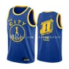 Maglia da uomo Goldenr Stater Warriorsr Stephen Klay Curry Thompson James Wiseman James Wiseman Kelly Oubre Jr. Blue City Maglie da basket