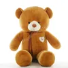 Alta Qualidade 4 cores urso de peluche com cachecol pelúcia animais urso brinquedos de pelúcia travesseiro de boneca crianças amantes do bebê de aniversário