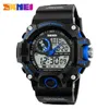 Skmei Brand Sports Watches Men Dual Time Camouflage Military Watch Men Army ledde digitalt armbandsur 50m vattentät herrklocka x0524