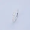 Simple 925 Sterling Silver Lab Moisanite Promise Ring Engagement Band de mariage Rings For Women Bridal Eternity Jewelry Gift1011030