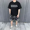 Rhude Rheons Eye Tシャツ男性女性高品質バック予言プリントRhude Tee Frontテキスト半袖77BK