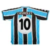 1997 1998 1999 Gremio Retro Soccer Jerseys 2000 2001 Ronaldinho Zinho Nene Warley Alegre Home Blue Vintage Old Classic Football Shirt Top Quality Camisa de Futebol