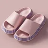 Lovers 2021 thick soled summer indoor slippers, bathroom home fashion simple platform soft soled super soft men's and women's sandals