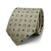 폴리 에스테르 필라멘트 스트라이프 플라워 플로랄 넥 넥타이 145 * 7.5cm 자카드 넥타이 액세서리 일일 착용 Cravat 웨딩 파티 선물