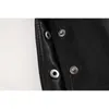 Women black elegant classic faux leather jacket coat with belt Ladies Long Sleeve loose oversize boy friend retro Coat 210520