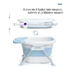 Ванные ванны сиденья детей складное ведро для ванны Детские ванны для младенцев Многофункциональный алюминиевый сплав ванна Большой 0-15 этап роста