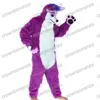 Halloween Roxo Fox Mascot Trajes Top Quality Dos Desenhos Animados Personagem de Desenhos Animados Dos Adultos Tamanho Natal Carnaval Festa de Aniversário Festa Outdoor Outfit