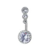 D0905 Belly Navel Button Ring Clear Color01234567897660381