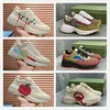 Günlük ayakkabılar Vintage Rhyton çizmeler Sneaker tasarımcısı Ekose desen Platform Klasik Süet Deri Spor Kaykay Bayan Ayakkabıları Erkek Kadın Spor Ayakkabıları