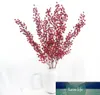 Decorative Flowers & Wreaths 12 Branches Christmas Berry Red Rich Fruits 112cm Fake Foam Fruit Holly Plants Artificial Flower Tree Home Deco Factory price expert