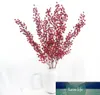 Flores decorativas Guirnaldas 12 Ramas Bayas de Navidad Frutas rojas ricas 112 cm Espuma falsa Fruta Acebo Plantas Flor artificial Árbol Inicio Deco Experto en precios de fábrica