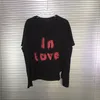 Oversized db in love t shirt mannen vrouwen vernietigen t-shirts 210420