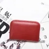 Real pickup bag wallet female RFID anti-theft Korean cowhide zipper clip mens card bag multifunctional organ bags wallets