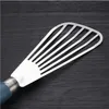 Newspatula ferramentas de cozinha de aço inoxidável ferramentas à prova de ferrugem escova espátula espátula para cozinhar fácil de virar bife de peixe grelhado presente prático RRA105