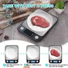 Balance de cuisine numérique 10 kg/1 g en acier inoxydable pesant des balances électroniques outils de mesure balances de cuisine pour la cuisson 210401