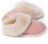 New 2021 Womens Slippers Memory Foam Fluffy Fur Soft Warm House Shoes Indoor Outdoor Winter fastshipping model008